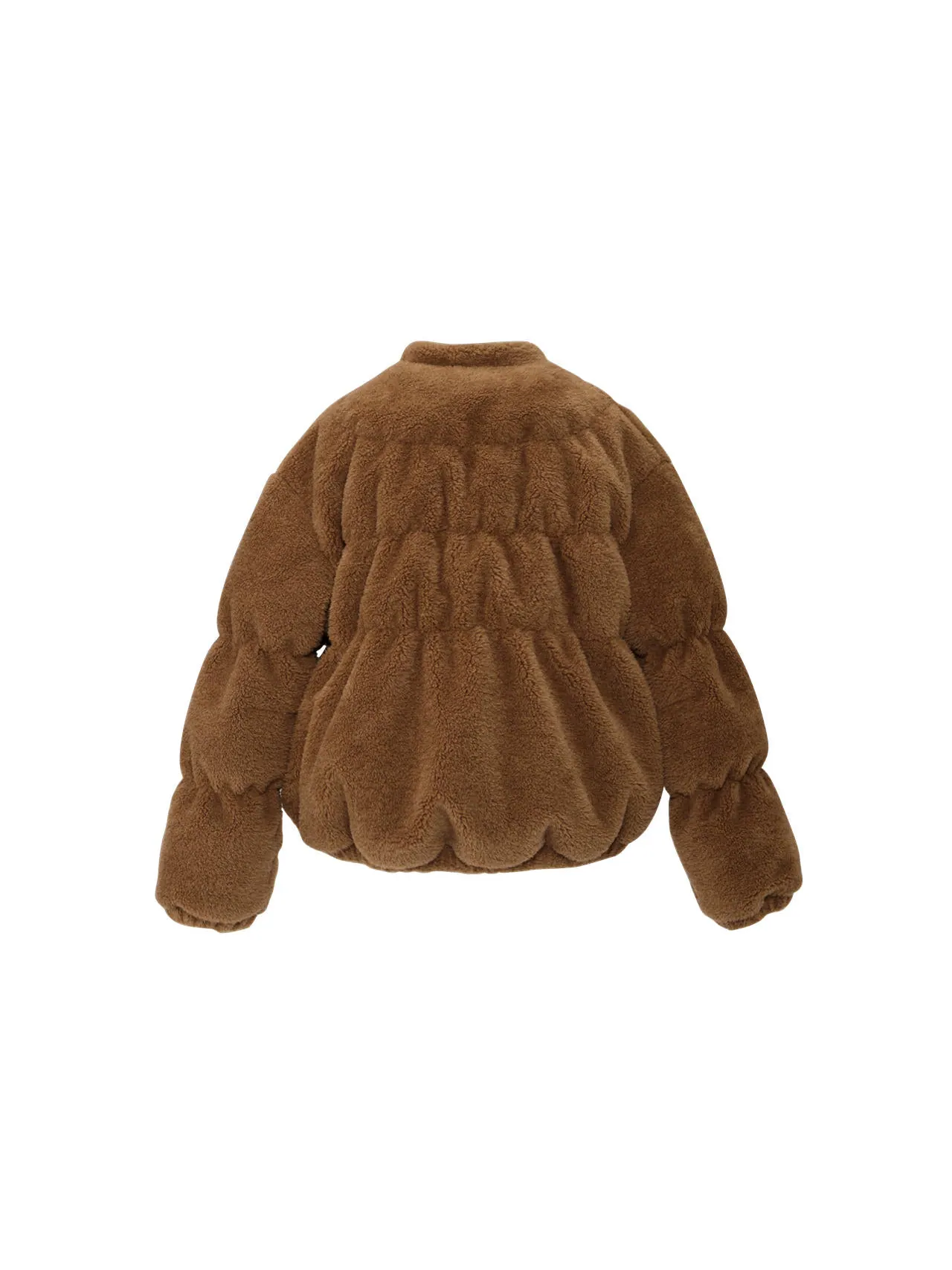 (WMNS) Пуховая куртка Onitsuka Tiger Crew Neck Down Jacket — изображение 2 из 2, коричневый