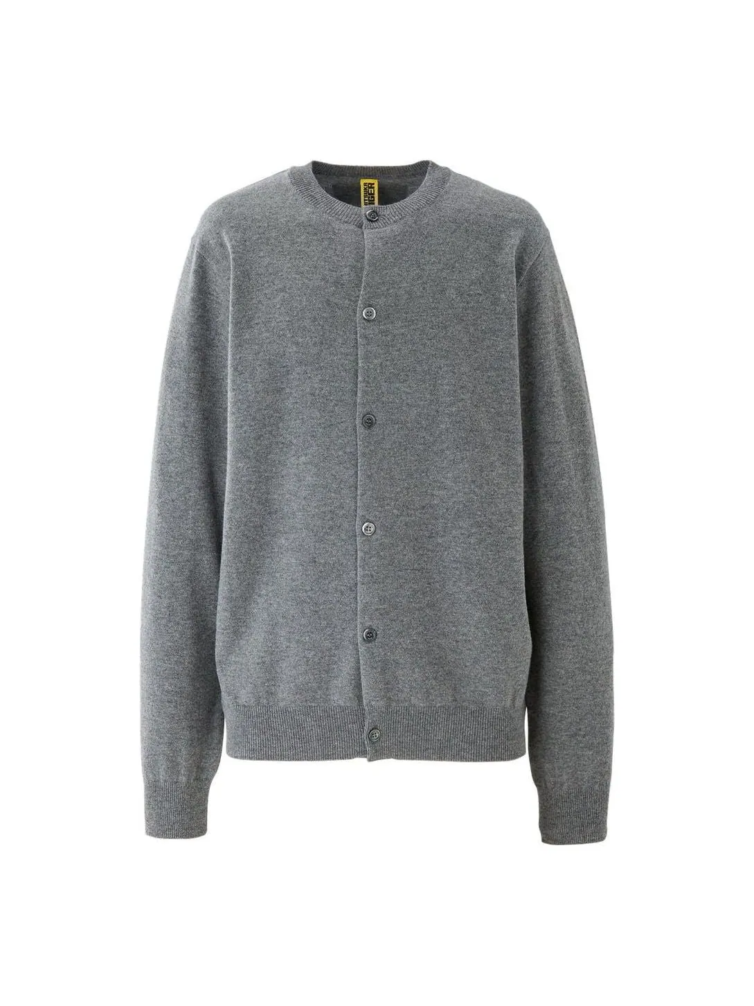 Кардиган Onitsuka Tiger Knit Cardigan 'Heather Grey' — изображение 1 из 2, серый