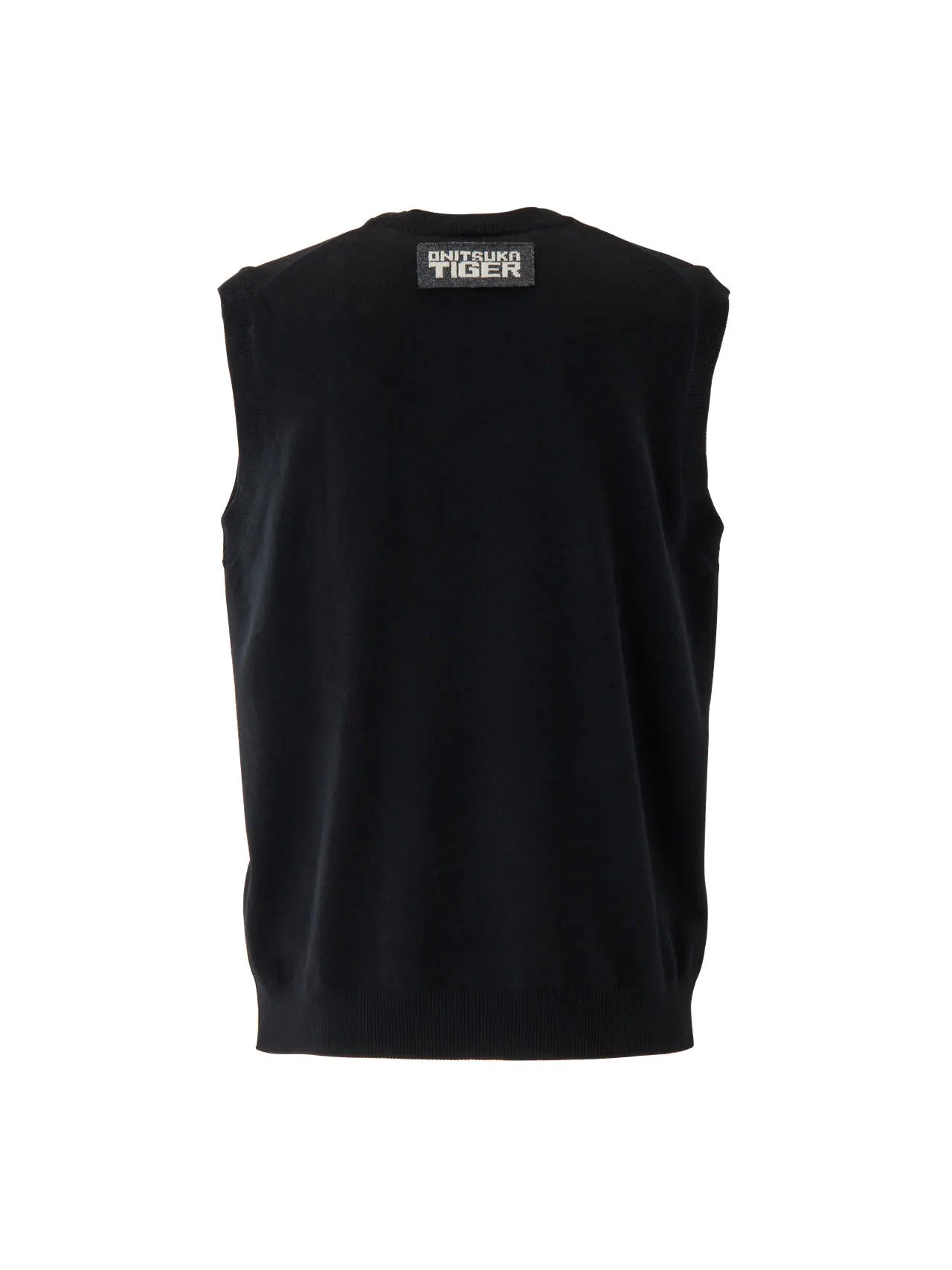 Жилет Onitsuka Tiger Knit Vest 'Black' — изображение 2 из 2, черный