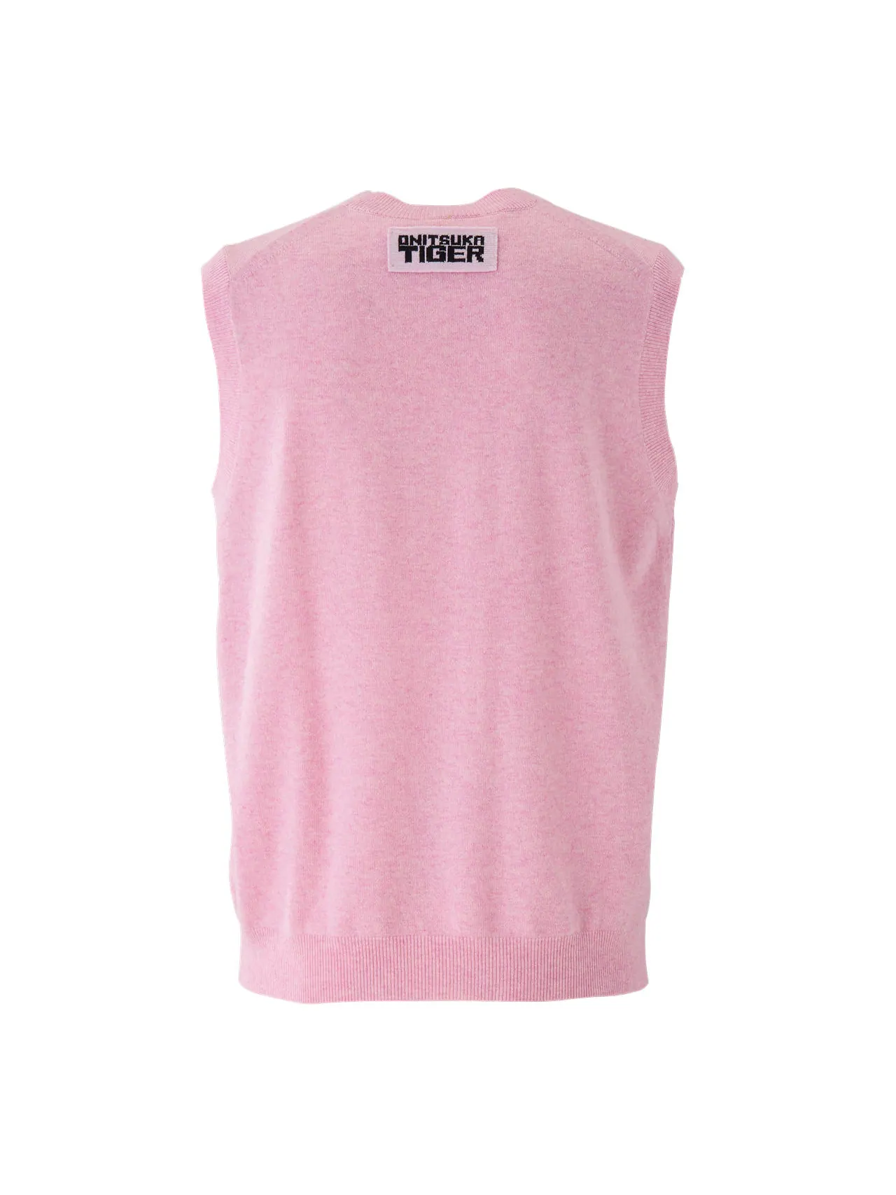 Жилет Onitsuka Tiger Knit Vest 'Pink' — изображение 2 из 2, розовый