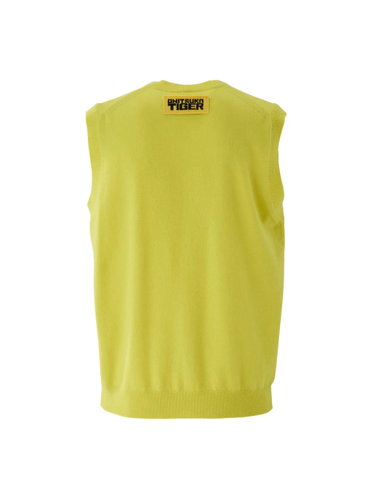 Жилет Onitsuka Tiger Knit Vest 'Yellow' — изображение 2 из 2, желтый