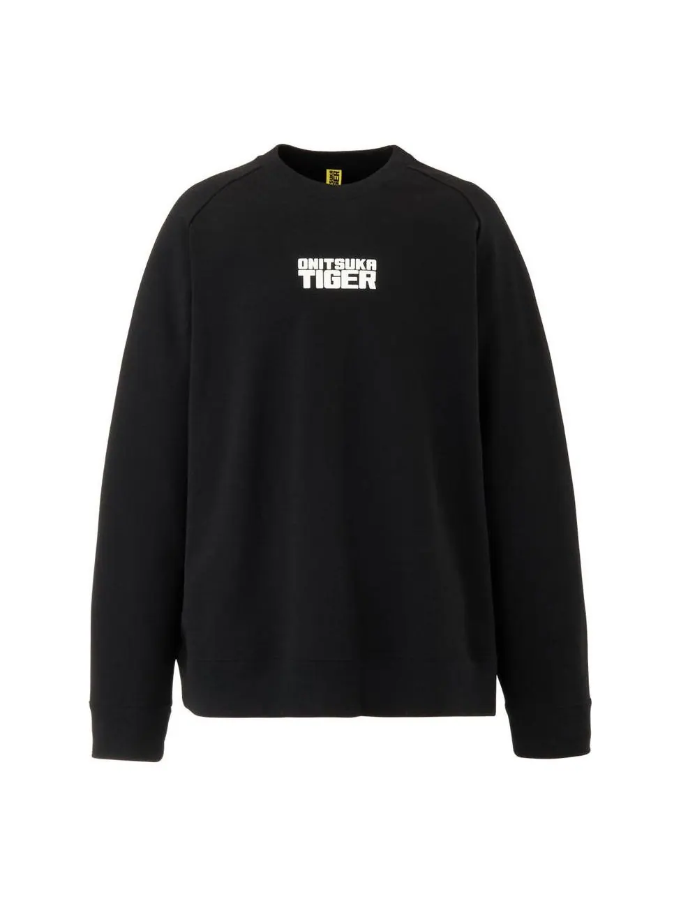 Топ Onitsuka Tiger Crewneck Sweatshirt 'Black' — изображение 1 из 2, черный