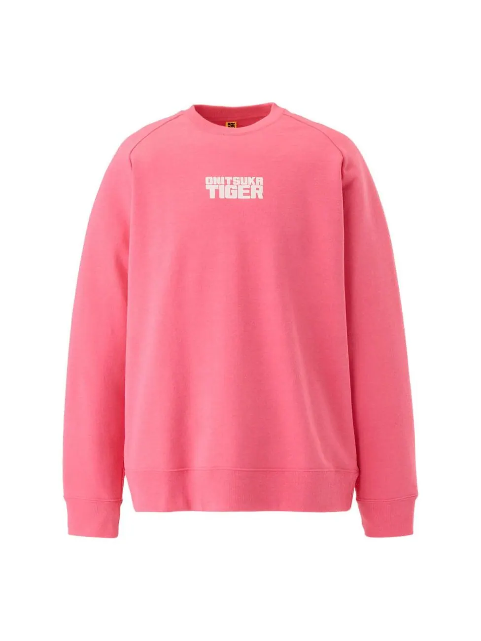 Топ Onitsuka Tiger Crewneck Sweatshirt 'Pink' — изображение 1 из 2, розовый