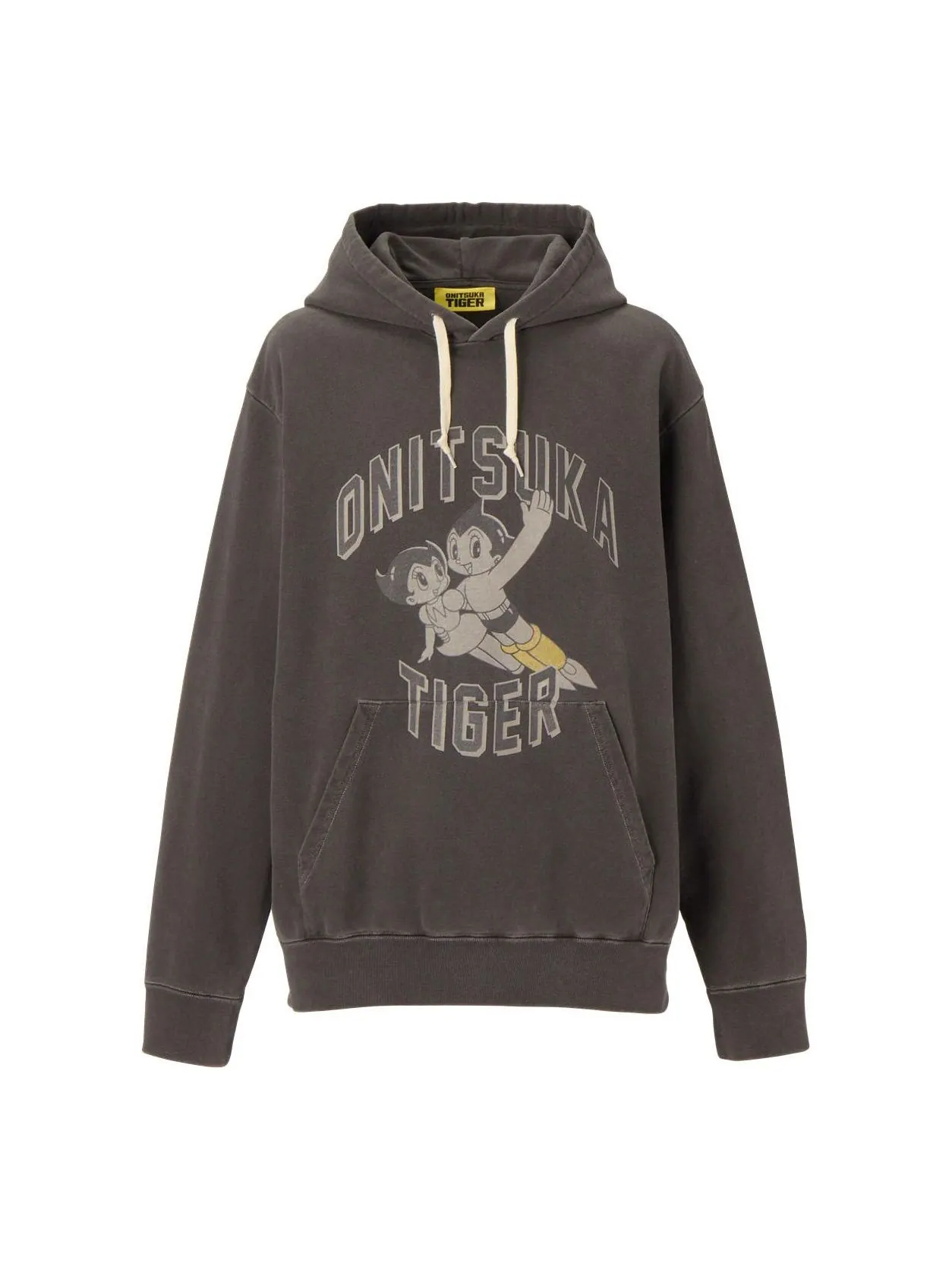 Толстовка с капюшоном Onitsuka Tiger x Astro Boy с принтом, темно-серый цвет — изображение 1 из 2