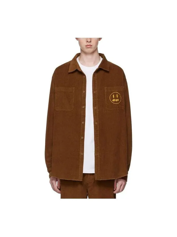 Рубашка painted mascot shirt 'brown' Drew House — изображение 1 из 3, коричневый