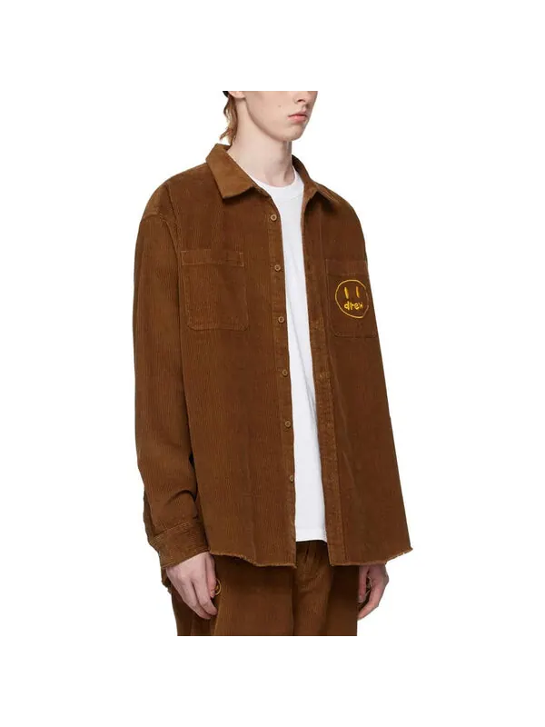 Рубашка painted mascot shirt 'brown' Drew House — изображение 2 из 3, коричневый