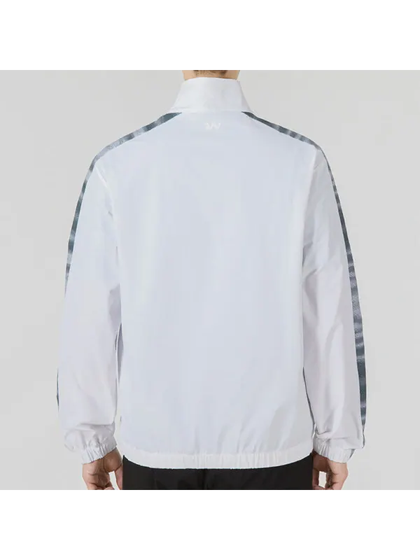 Куртка sportstyle woven full zip jacket 'white' Under Armour — изображение 4 из 4, белый