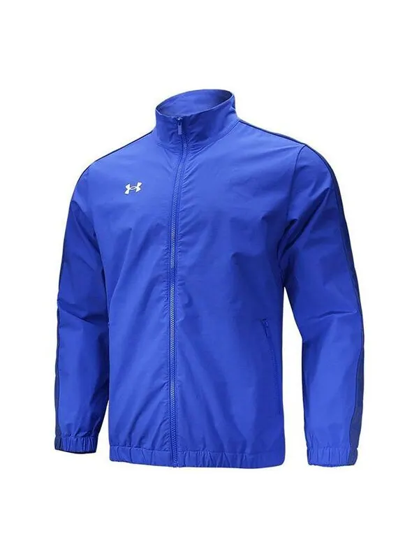 Куртка sportstyle woven full zip jacket 'blue' Under Armour — изображение 1 из 4, синий
