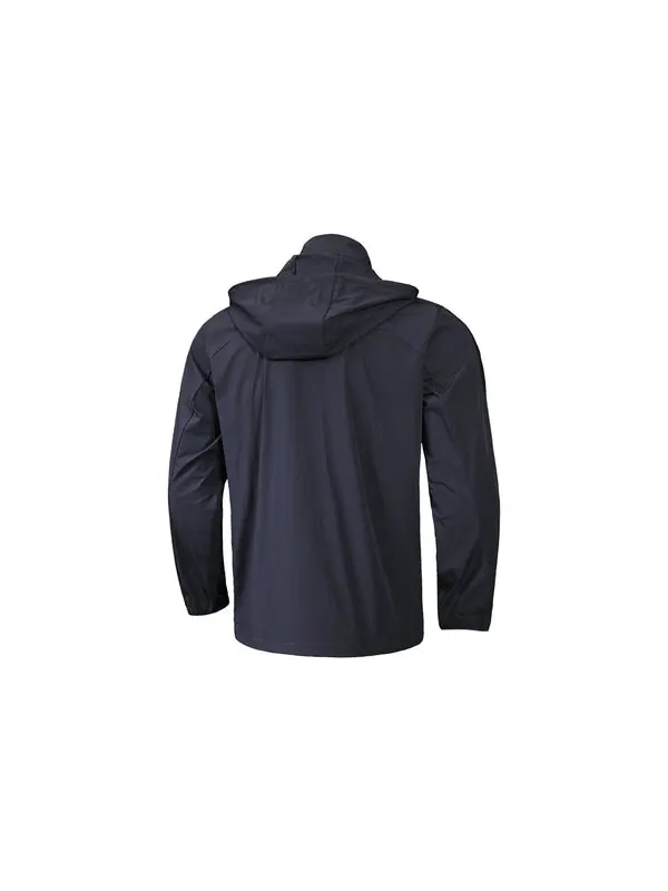 Куртка hooded sports woven jacket 'black' Under Armour — изображение 2 из 2, черный
