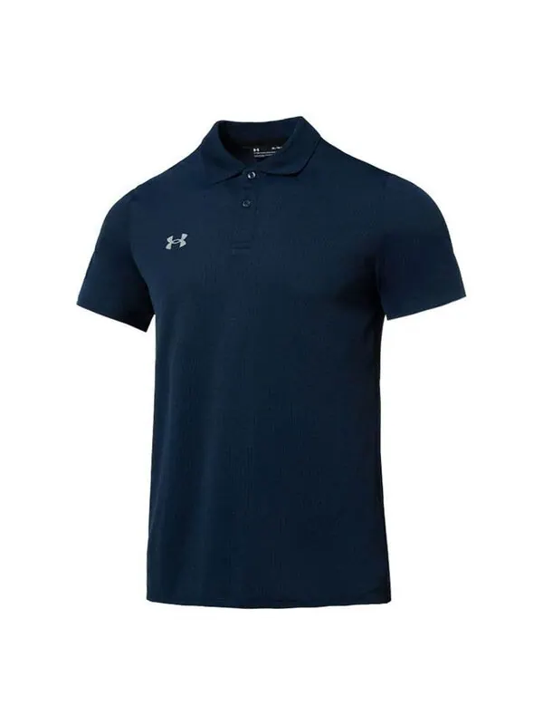 Рубашка поло polo shirt 'navy blue' Under Armour — изображение 1 из 2, темно-синий