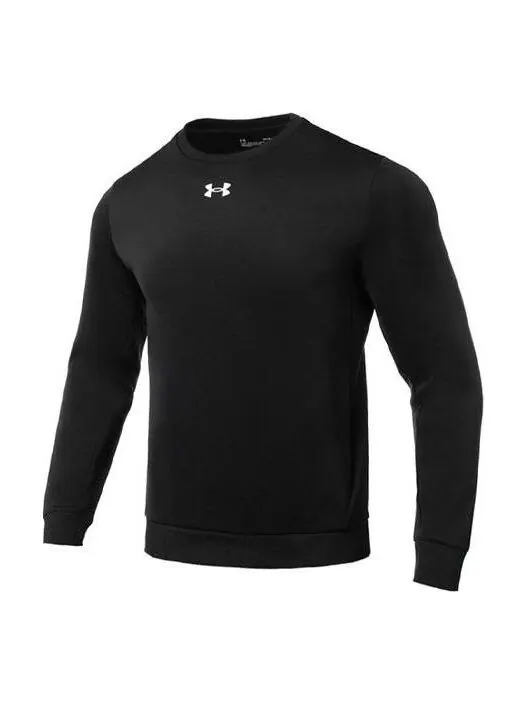 Толстовка rival fleece crew 'black' Under Armour — изображение 1 из 2, черный