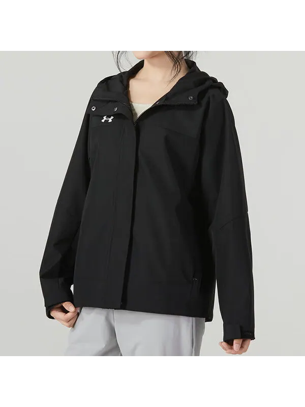 Куртка ace rain jacket 'black' Under Armour — изображение 3 из 4, черный