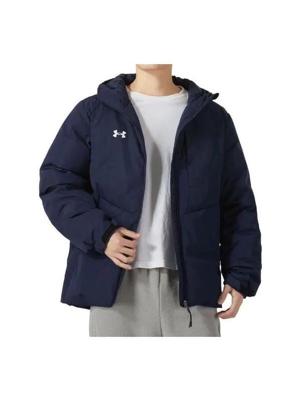 Куртка winter down jacket 'navy blue' Under Armour — изображение 1 из 4, темно-синий
