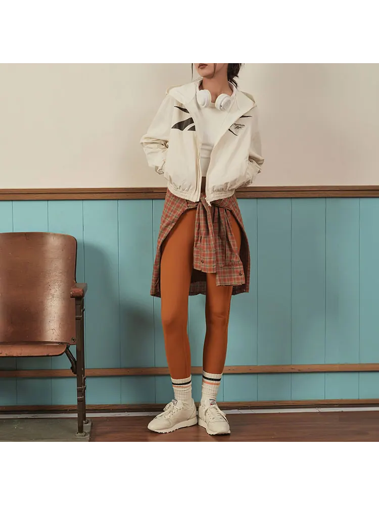 Леггинсы (WMNS) Reebok Training Legging 'Dark Terracotta' — изображение 3 из 4, коричневый