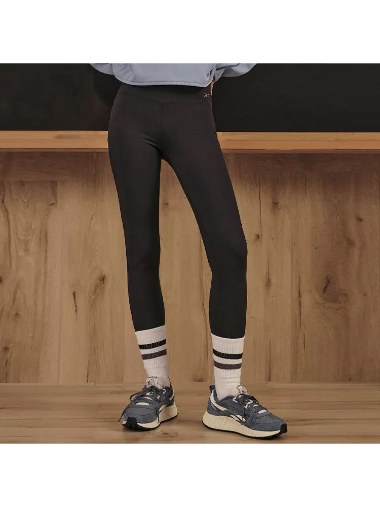 Леггинсы (WMNS) Reebok Training Legging 'Black' — изображение 3 из 5, черный