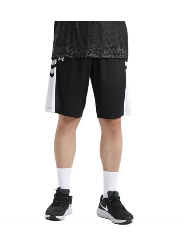 Шорты training basketball shorts 'black white' Under Armour — изображение 2 из 3, черный/белый