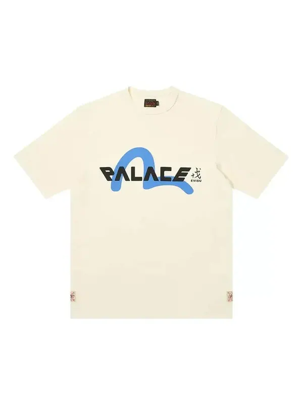 Футболка x evisu logo t-shirt 'white' Palace — изображение 1 из 1, белый