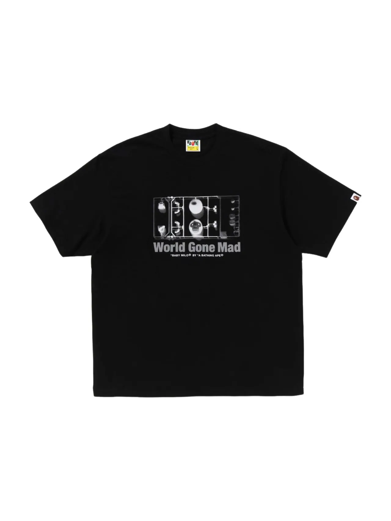 Футболка свободного кроя A Bathing Ape Baby Milo — изображение 2 из 2, черный