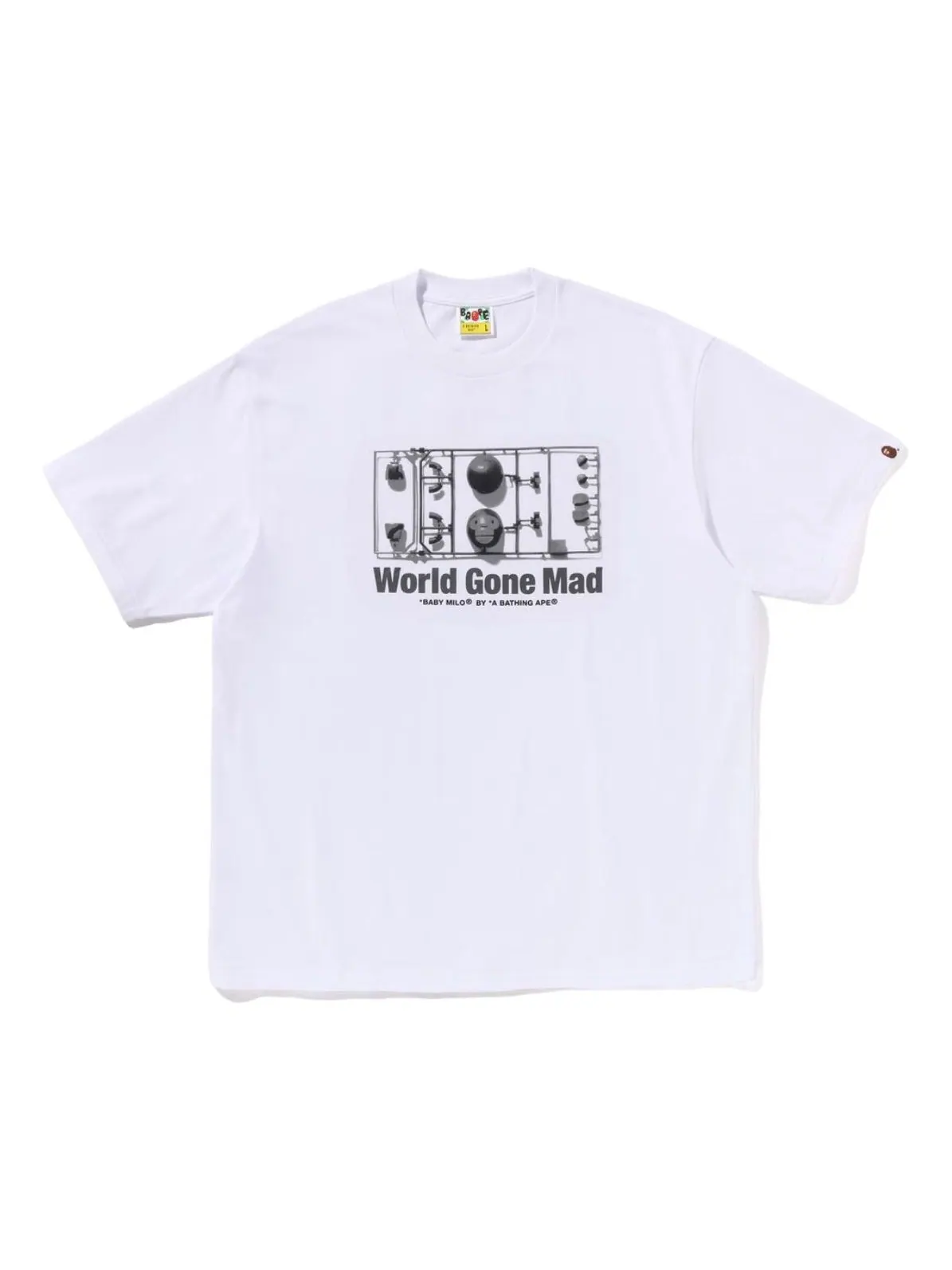 Футболка свободного кроя A Bathing Ape Baby Milo — изображение 1 из 2, белый