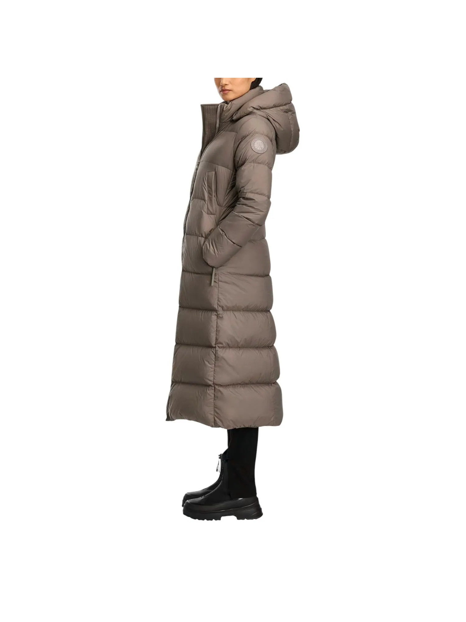 (WMNS) Пуховик Canada Goose Mystique, тональная этикетка — изображение 3 из 5, серый