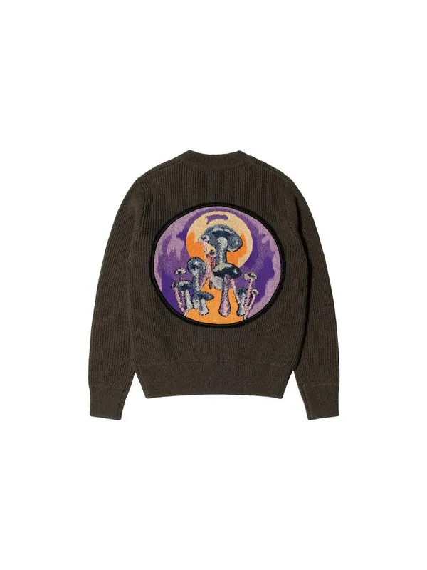 Свитер x dries van noten patch knit sweater 'sand' Stussy — изображение 2 из 3, коричневый