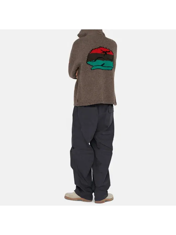 Куртка x denim tears sweater 'grey' Stussy — изображение 4 из 4, серый
