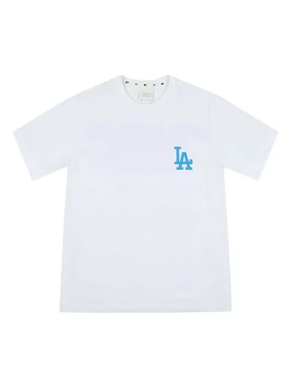 Футболка MLB LA Dodgers Los Angeles Dodgers Basic Printing Short Sleeve Unisex White — белый