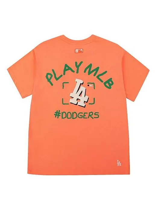 Футболка MLB Los Angeles Dodgers Alphabet Logo Short Sleeve Unisex Red — красный