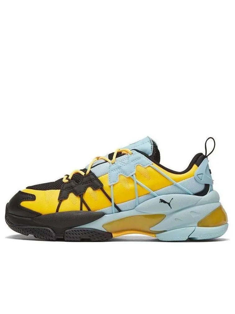 Носки PUMA LQDCELL Omega Striped Knit 'Black Ultra Yellow'