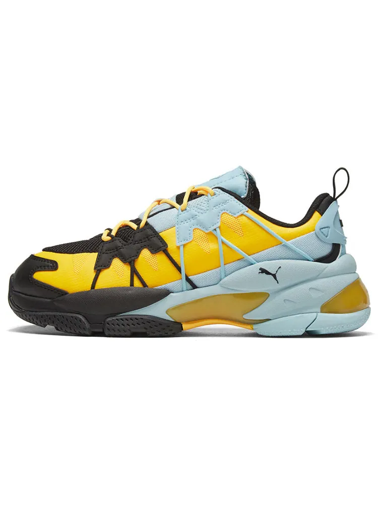 Носки PUMA LQDCELL Omega Striped Knit 'Black Ultra Yellow' — изображение 2 из 6, желтый