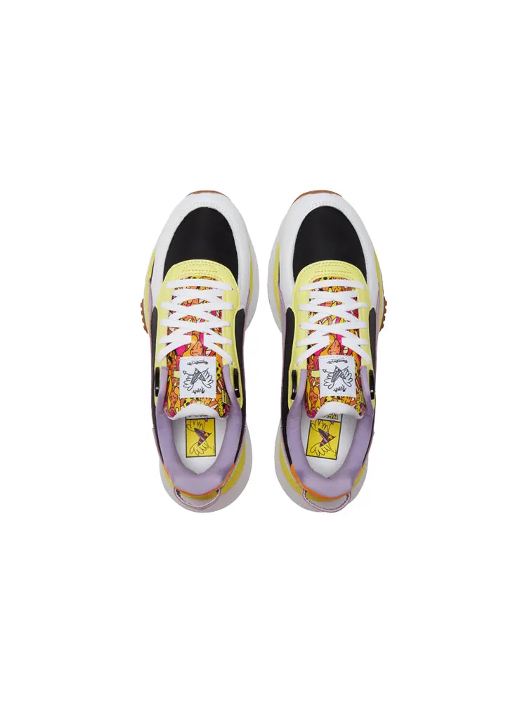 Носки PUMA Romero Britto x Wild Rider 'White Limelight Gum' — изображение 4 из 6, белый