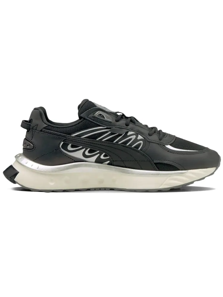 Носки PUMA Wild Rider Techno 'Black Silver' — изображение 2 из 6, черный