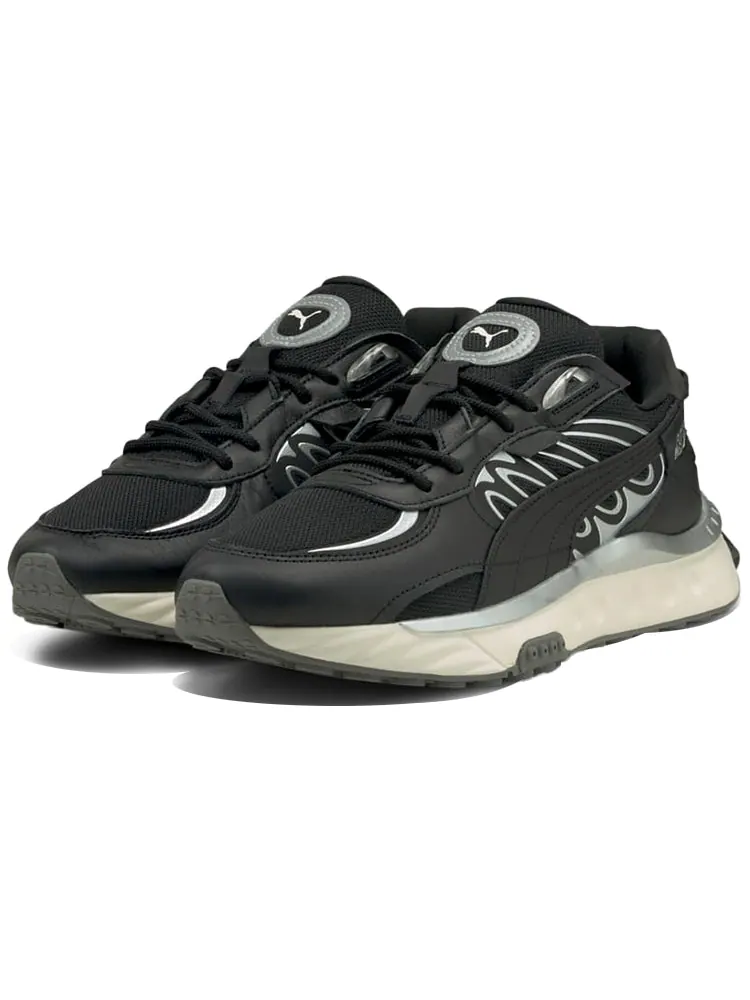 Носки PUMA Wild Rider Techno 'Black Silver' — изображение 3 из 6, черный