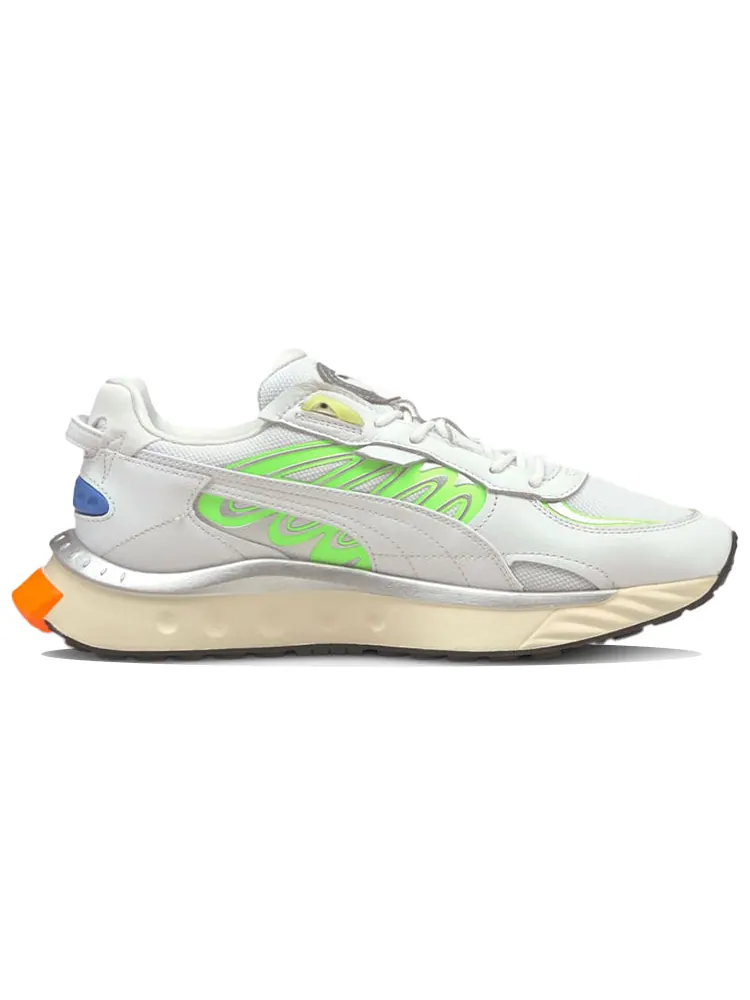 Носки PUMA Wild Rider Techno 'White Green Glare' — изображение 2 из 6, белый