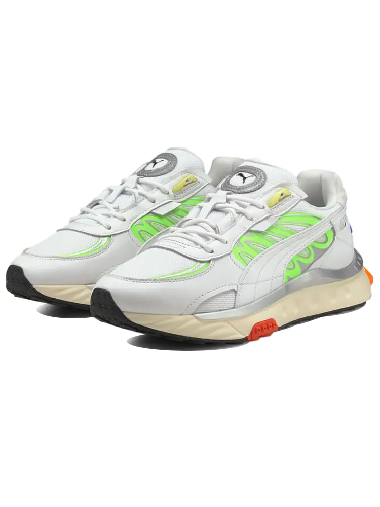Носки PUMA Wild Rider Techno 'White Green Glare' — изображение 3 из 6, белый