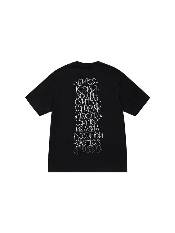 Футболка x born x raised handstyles tee 'black' Stussy — изображение 2 из 2, черный