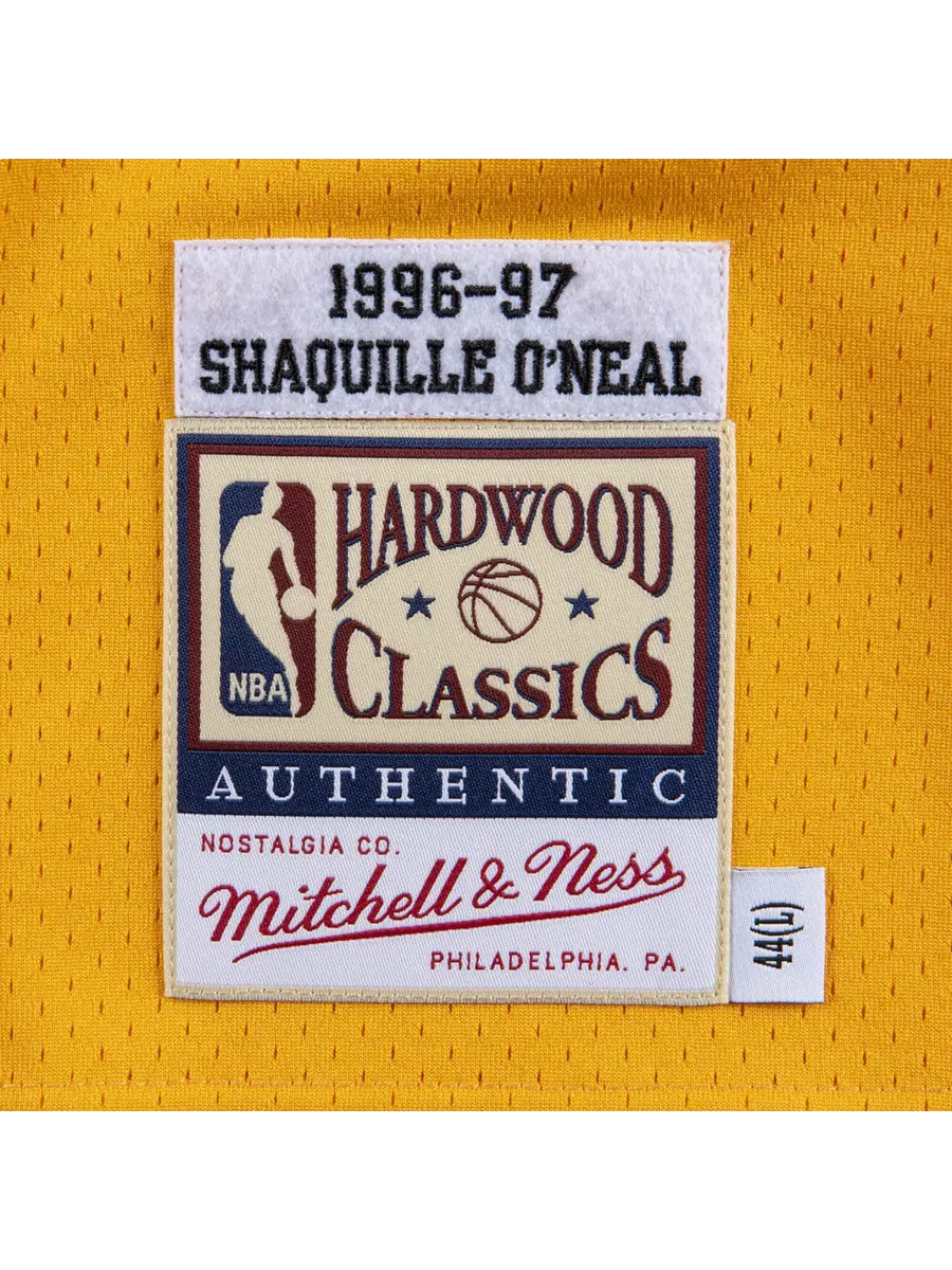Джерси Mitchell & Ness x NBA Los Angeles Lakers 1996-97 Jersey 'Shaquille O'Neal 34' — изображение 3 из 3, желтый
