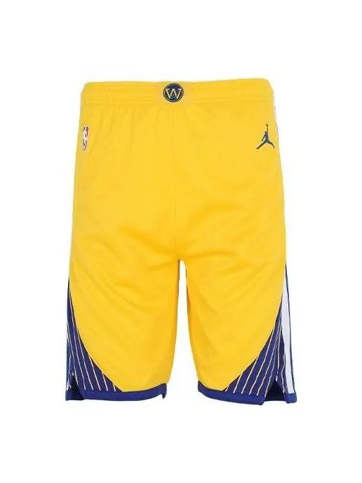 Шорты (PS) Air Jordan x NBA Golden State Warrior Shorts 'Yellow' — изображение 1 из 2, желтый/мульти