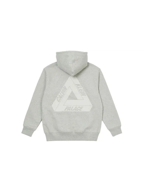 Толстовка x calvin klein tri-ferg hood light 'grey' Palace — изображение 2 из 2, серый