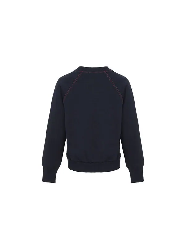 Толстовка Burberry logo embroideкрасный hoodie deep синий — изображение 2 из 4