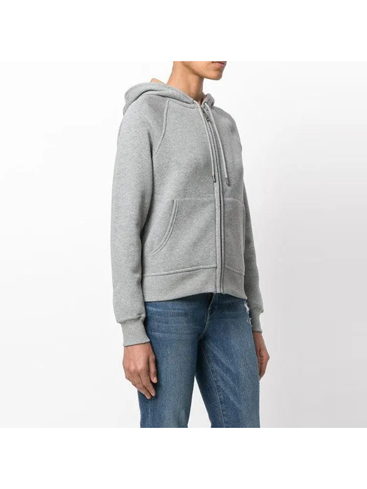 Куртка Burberry Zipper hooded Casual Jacket 'Gray', женская — изображение 2 из 4, серый