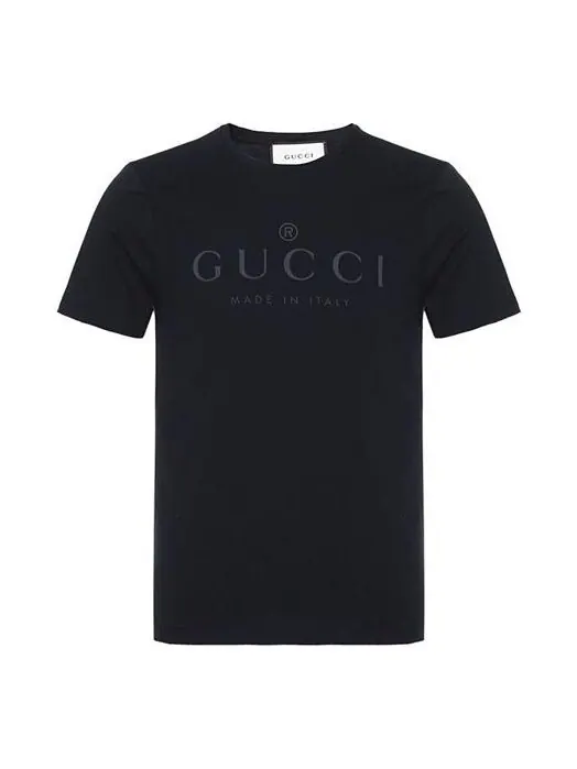 Футболка GUCCI Logo T-shirt 'Black' — изображение 1 из 4, черный