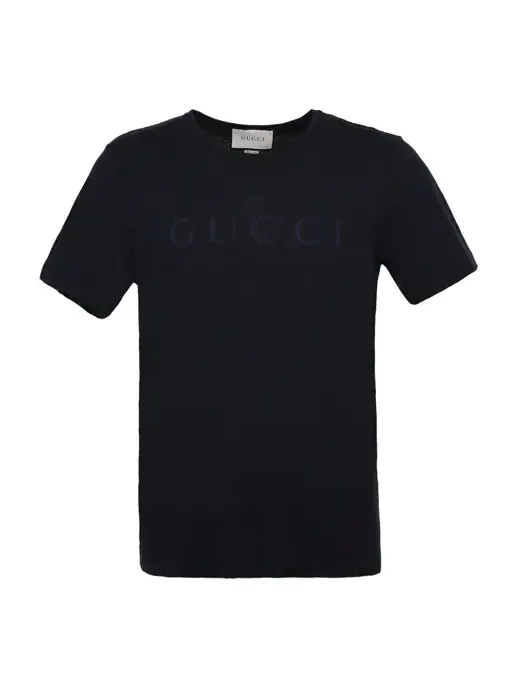 Футболка Gucci Classic Logo T-Shirt 'Navy' — изображение 1 из 4, темно-синий