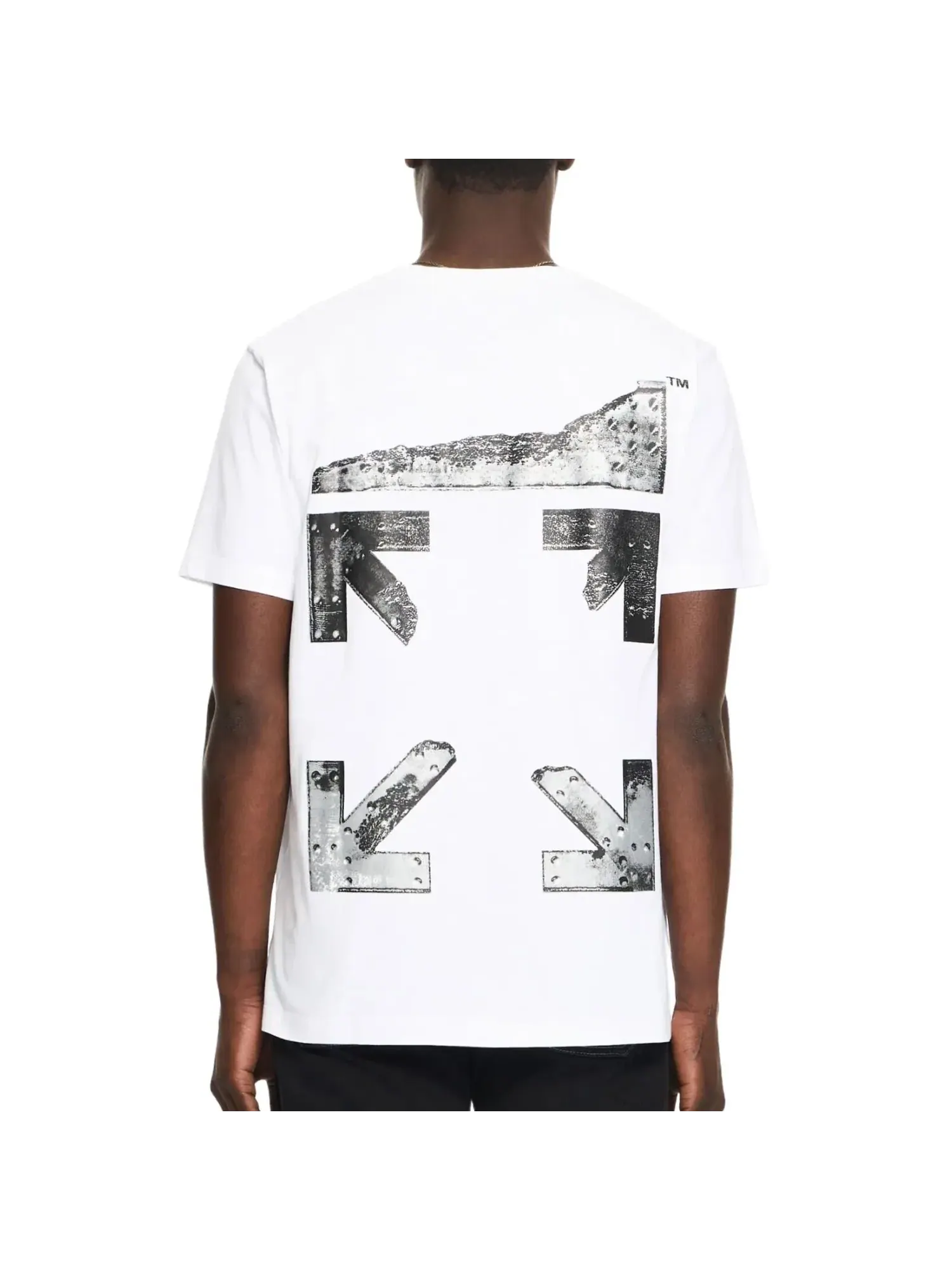 Футболка Off-White Metal Arrow Slim 'White' 44MAA027S26J001100 — изображение 2 из 2, белый