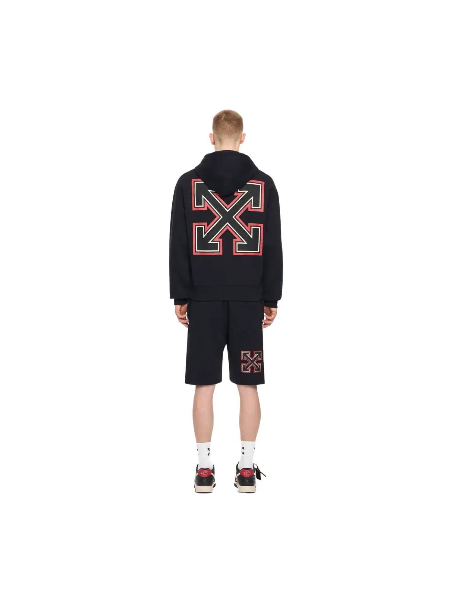 Худи Off-White xc/o AC Milan Arrow 'Black Red' 44MBB12NG25F001125 — изображение 2 из 2, черный