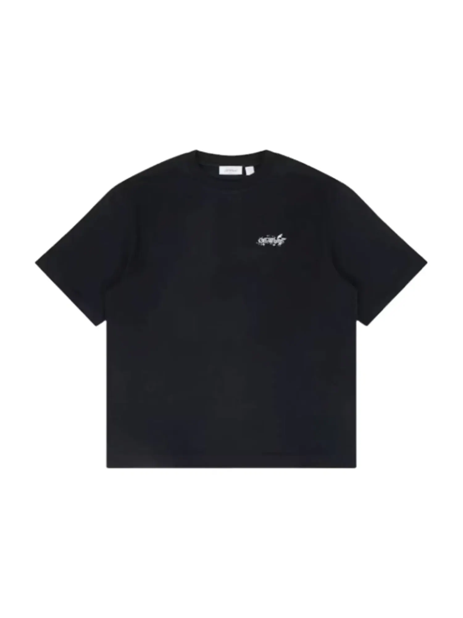 Футболка Off-White с рисунком в виде брызг краски и стрелок — изображение 2 из 2, черный