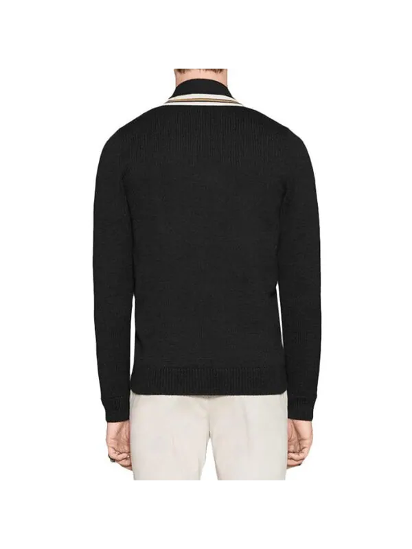 Кардиган Gucci Bee Patch — изображение 4 из 4, черный/красный