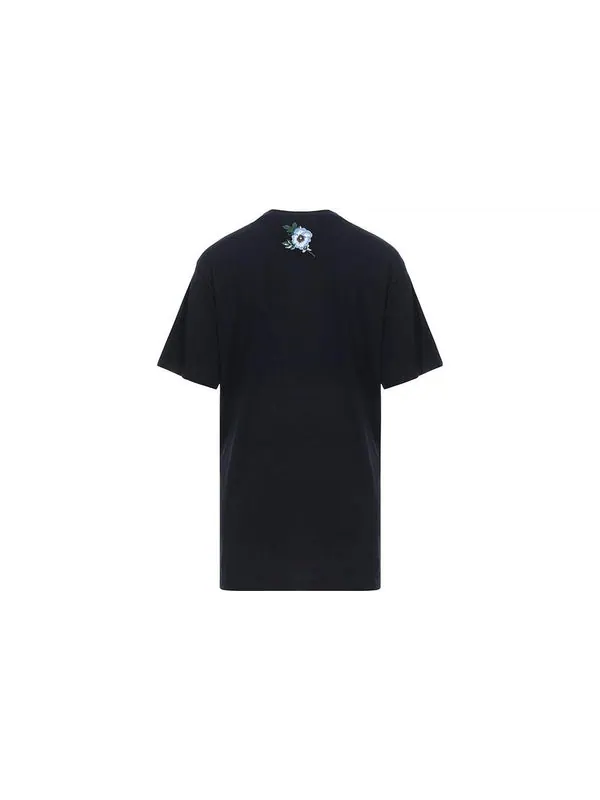 Футболка Gucci Oversize с логотипом, свободный крой — изображение 2 из 4, черный