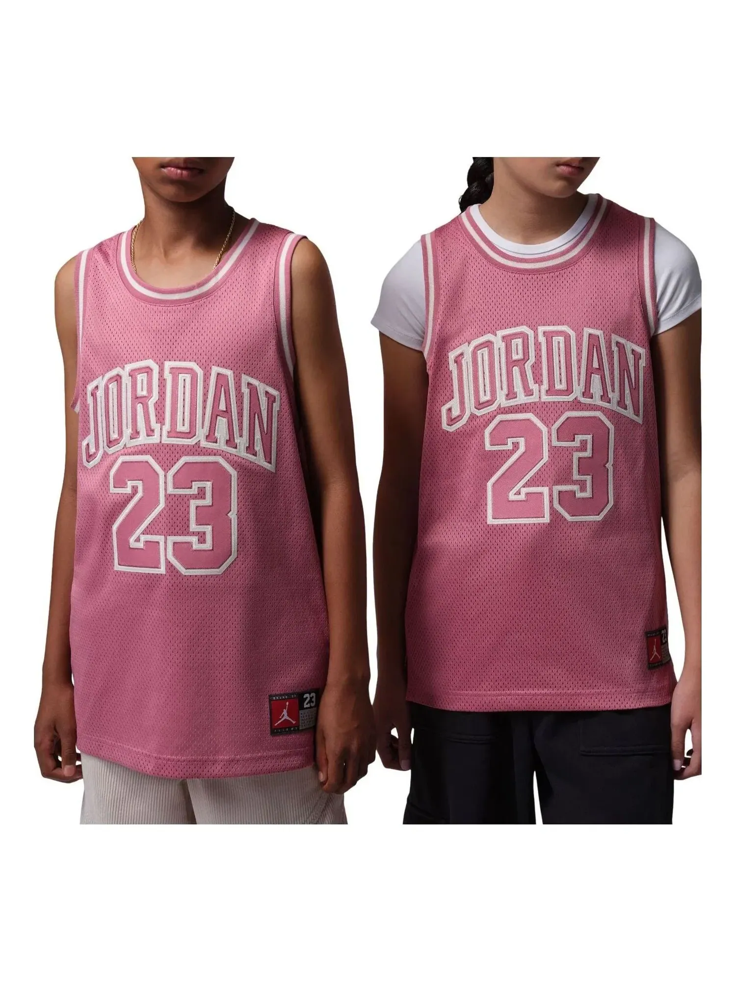 Детская футболка Jordan Brooklyn 23 Jersey Desert Berry — изображение 1 из 2, красный