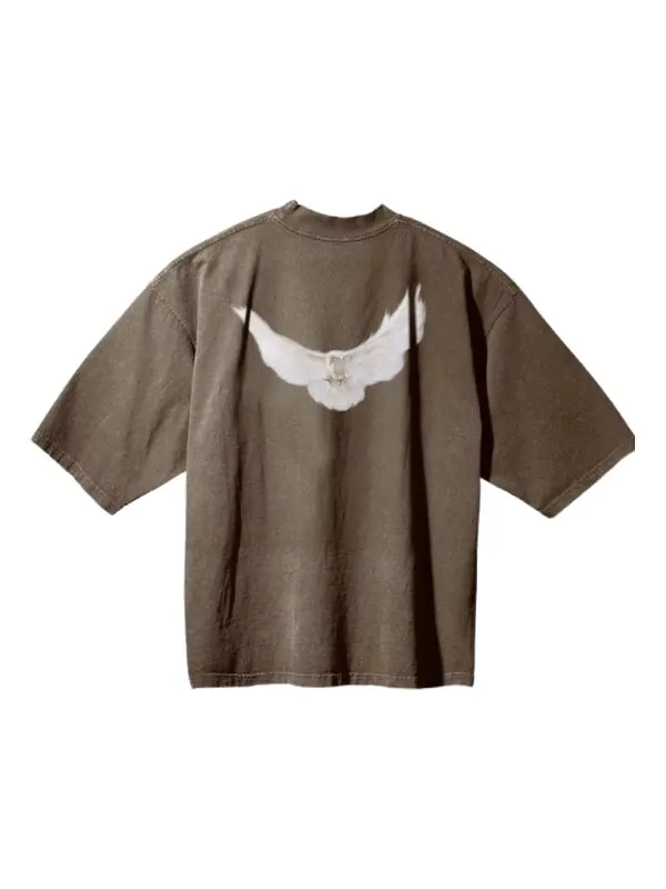 Футболка engineered by balenciaga ss22 dove 3/4 sleeve t-shirt 'beige' Yeezy Gap — изображение 2 из 2, бежевый